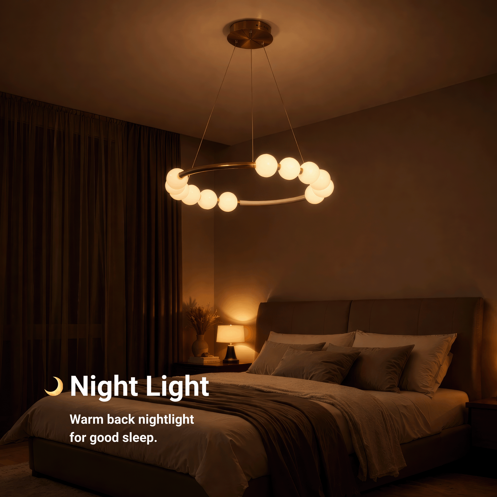 Lampada a Sospensione LED in Acrilico Nova 57W con Telecomando, Dimmerabile, 3000K/4000K/6000K, Lampadari LED in Oro, Metallo e Acrilico con Telecomando Titolo predefinito Alessandro Design