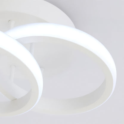 Lustra LED VERTEX CIRCULA 21W, 2 Cercuri, Rame Metalice, lumina Rece/Calda/Neutra, Alb Lustre LED Default Title Alessandro Design