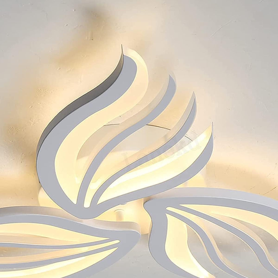 Lampadario a LED con telecomando SAKURA 37W, 3 Petali, Luce Fredda/Calda/Neutra, Dimmerabile, Lampadario a LED con telecomando Bianco Titolo predefinito Alessandro Design