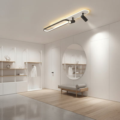 Proiettore LED orientabile FISSO Camilla 70W, luce Fredda/Calda/Neutra, Nero
