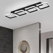 Lampadario LED VERTEX 45W, 4 Quadrati, Lineare, Luce Fredda/Calda/Neutra, Lampadari LED Nero Titolo predefinito Alessandro Design