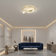 Lampadario LED Rafael con telecomando, 58W, dimmerabile, 3000K/4000K/6000K, Oro