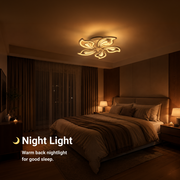 Lampadario a LED con telecomando GLORIOSA 95W, 5 Petali, Luce Fredda/Calda/Neutra, Dimmerabile, Lampadario a LED Bianco con telecomando Titolo predefinito Alessandro Design
