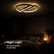 Lampadario a LED con telecomando VECTOR ARCUS 52W, 2 Elementi, Luce Fredda/Calda/Neutra, Dimmerabile, Nero Lampadari a LED con telecomando Titolo predefinito Alessandro Design