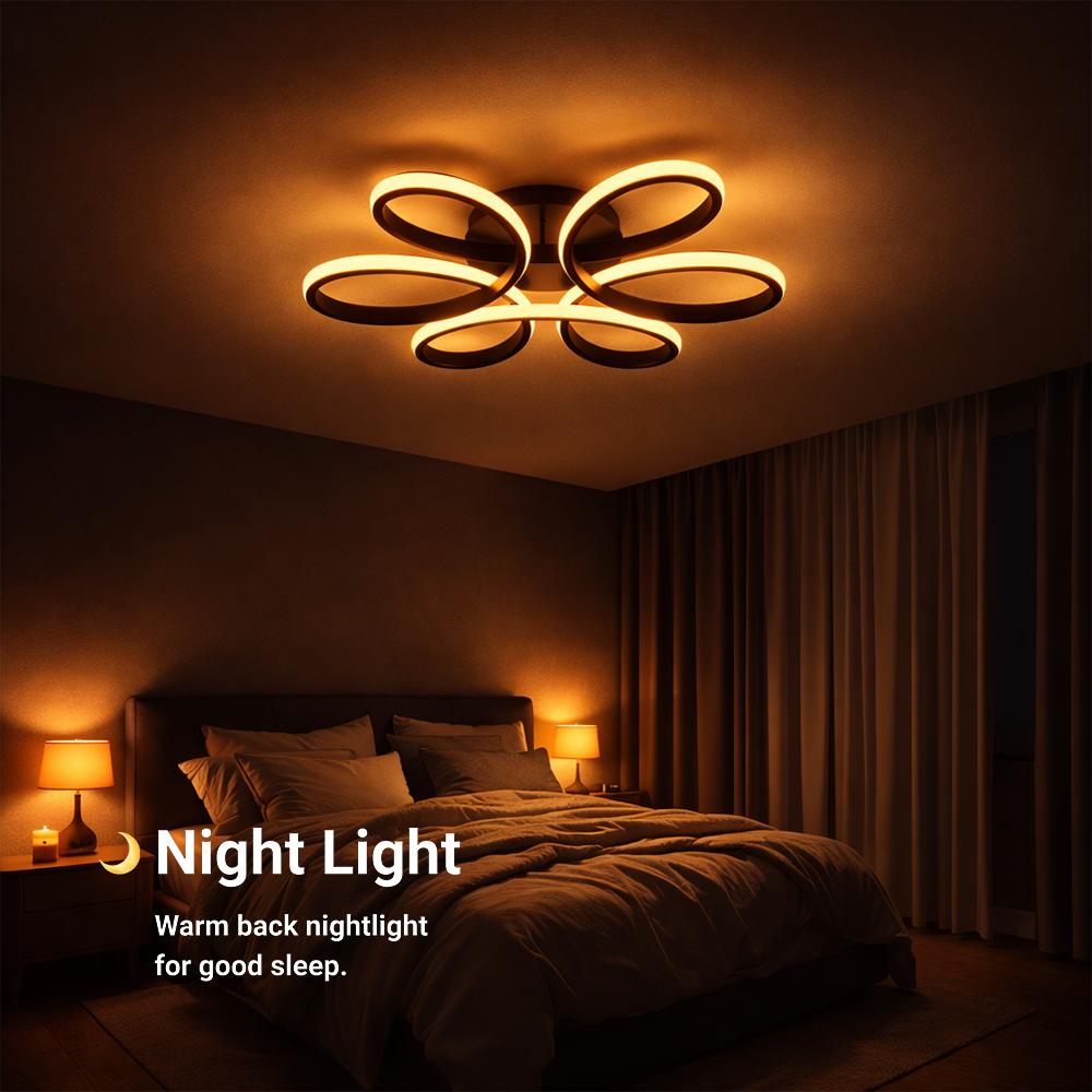 Lampadario a LED con telecomando HELIX 63W, Luce Fredda/Calda/Neutra, Dimmerabile, Nero Lampadari a LED con telecomando Titolo predefinito Alessandro Design