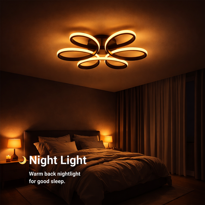 Lampadario a LED con telecomando HELIX 63W, Luce Fredda/Calda/Neutra, Dimmerabile, Nero Lampadari a LED con telecomando Titolo predefinito Alessandro Design