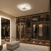 Lampadario LED NEXA 3D 46W, Quadrato, Luce Fredda/Calda/Neutra, Lampadari LED Bianchi Titolo predefinito Alessandro Design