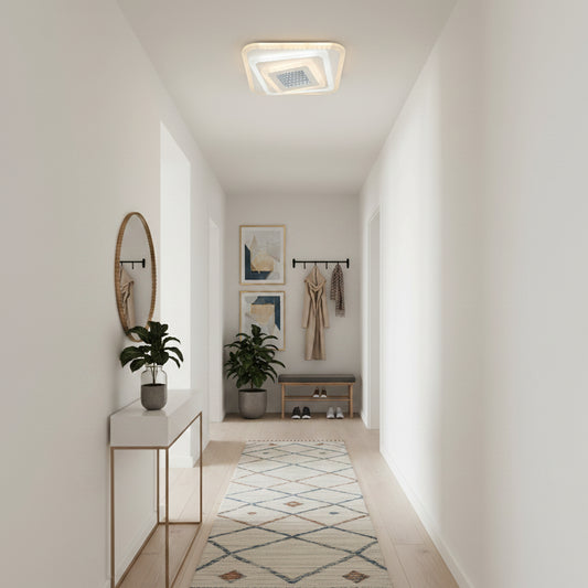 Lampadario LED NEXA 3D 46W, Quadrato, Luce Fredda/Calda/Neutra, Lampadari LED Bianchi Titolo predefinito Alessandro Design