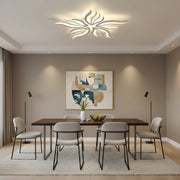 Lampadario a LED con telecomando SAKURA 62W, 5 Petali, Luce Fredda/Calda/Neutra, Dimmerabile, Lampadario a LED con telecomando Bianco Titolo predefinito Alessandro Design