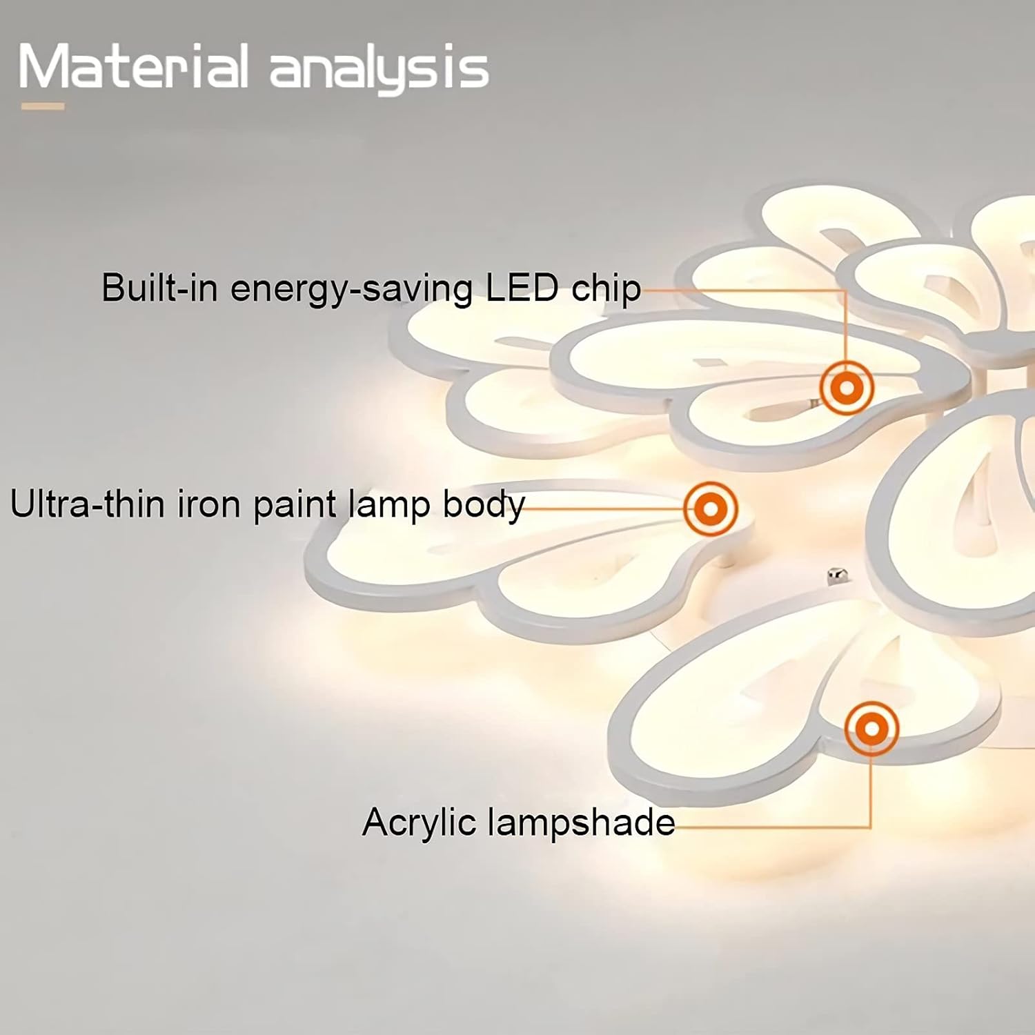 Lustra LED cu telecomanda BLOSSOM 146W, 12 Petale, lumina Rece/Calda/Neutra 3000k/4000k/6000k, Dimabila, Alb Lustre LED cu Telecomanda Default Title Alessandro Design