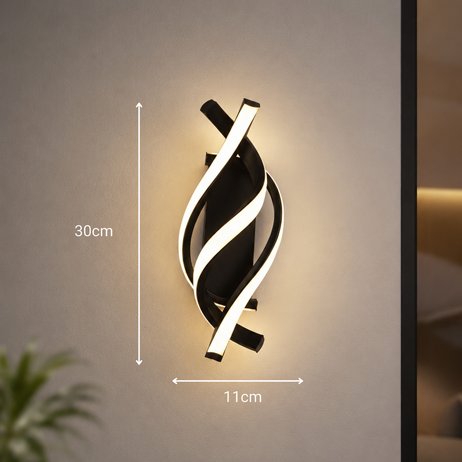 Applique LED Reid 13W, Luce Fredda/Calda/Neutra, Nero Lampade da parete per interni Titolo predefinito Alessandro Design