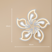Lampadario a LED con telecomando GLORIOSA 95W, 5 Petali, Luce Fredda/Calda/Neutra, Dimmerabile, Lampadario a LED Bianco con telecomando Titolo predefinito Alessandro Design