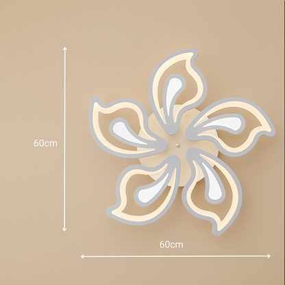Lampadario a LED con telecomando GLORIOSA 95W, 5 Petali, Luce Fredda/Calda/Neutra, Dimmerabile, Lampadario a LED Bianco con telecomando Titolo predefinito Alessandro Design