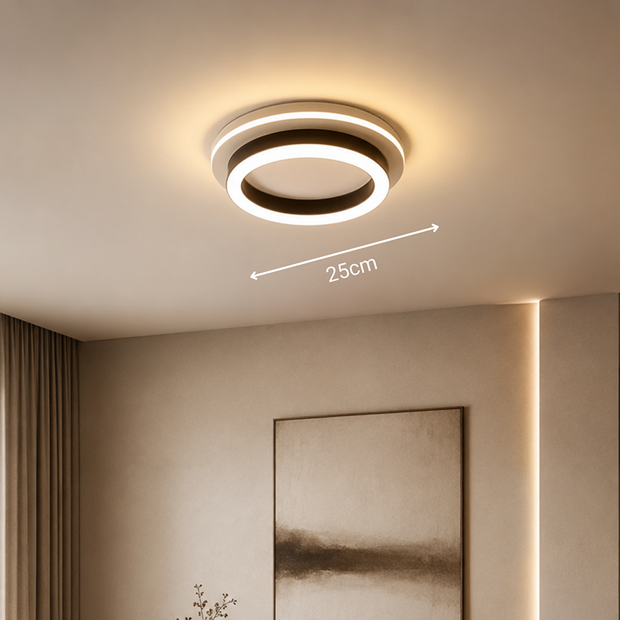 Lampadario LED MODERNO 25W, Diametro 20cm, Rotondo, Luce Fredda/Calda/Neutra, Lampadari LED Neri Titolo predefinito Alessandro Design