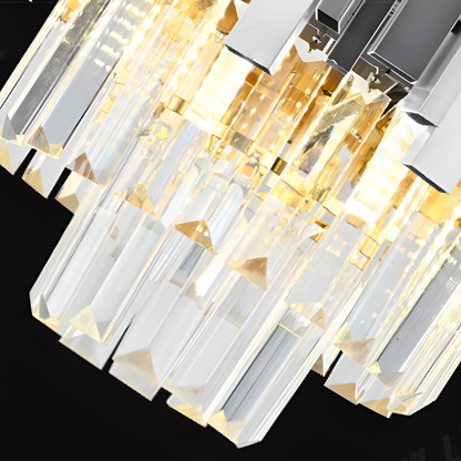 Lampadario in Cristallo BLOIS Eleganza 8xE14, Diametro 50 cm, Argento, Altezza Regolabile Lampadari in Cristallo Titolo predefinito Alessandro Design