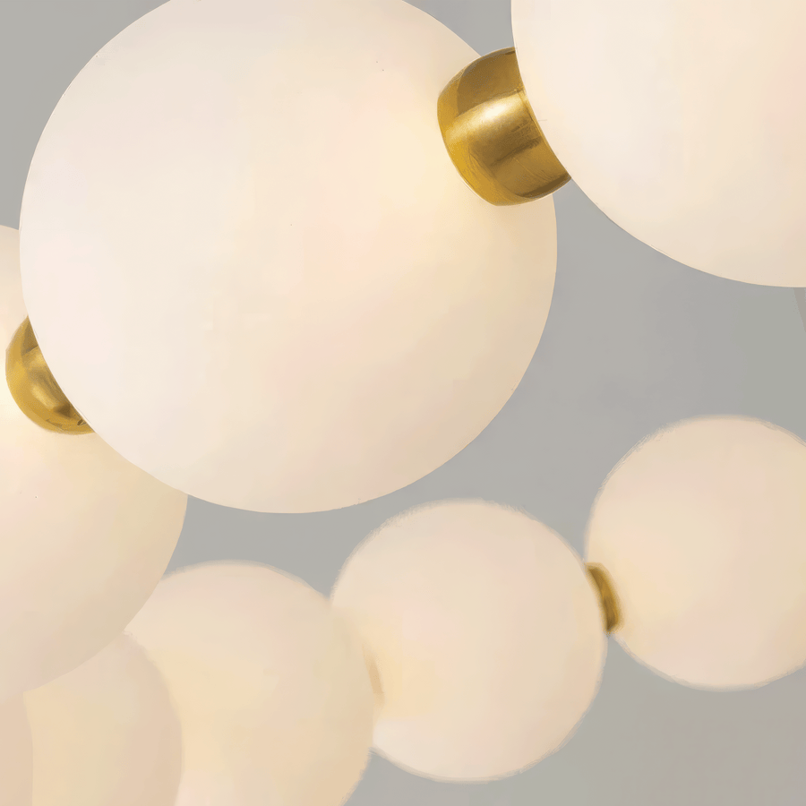 Lampada a Sospensione LED in Acrilico Nova 57W con Telecomando, Dimmerabile, 3000K/4000K/6000K, Lampadari LED in Oro, Metallo e Acrilico con Telecomando Titolo predefinito Alessandro Design