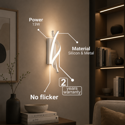 Aplica LED Reid 13W, Lumina Rece/Calda/Neutra, Alb Aplice de Interior Default Title Alessandro Design