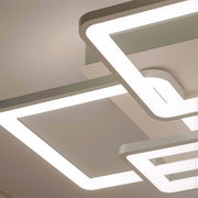 Lampadario a LED con telecomando ELLA 119W, 6 Quadrati, Luce Fredda/Calda/Neutra, Dimmerabile, Lampadario a LED Bianco con telecomando Titolo predefinito Alessandro Design