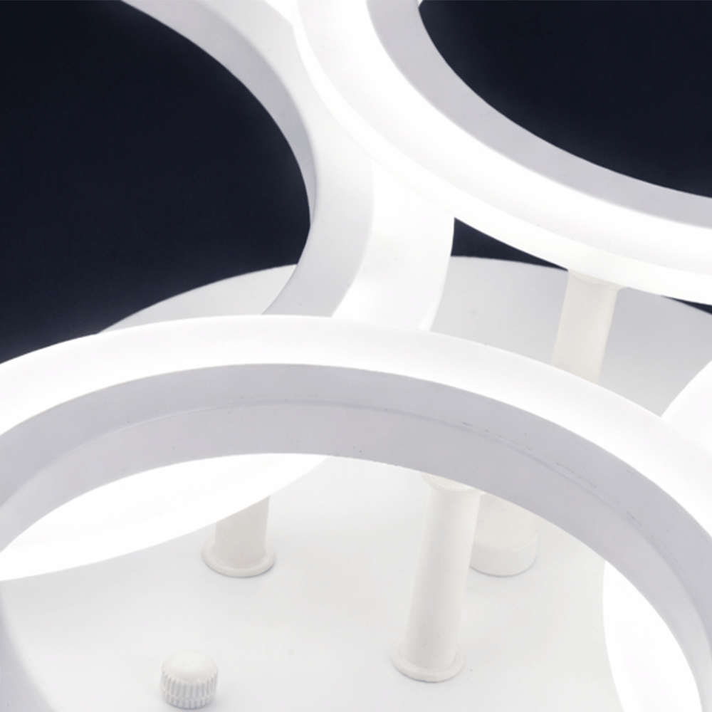 Lustra LED cu telecomanda BETTY 43W, 4 Cercuri, lumina Rece/Calda/Neutra, Dimabila, Alb Lustre LED cu Telecomanda Default Title Alessandro Design