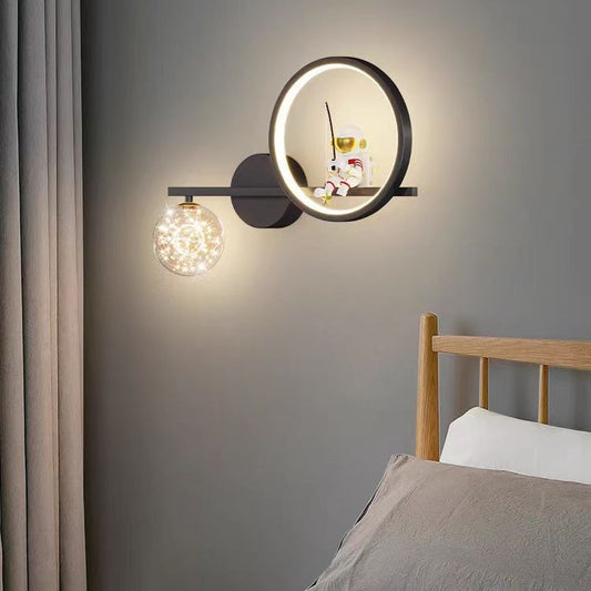 Lampada da parete a LED 21W Swarna Freddo/Caldo/Neutro, Nero Lustro Bambini Titolo predefinito Alessandro Design