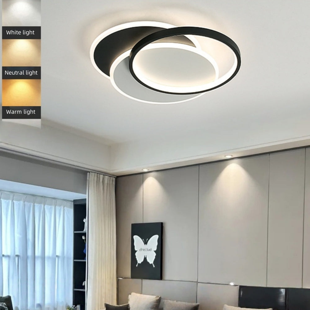 Lampadario a LED con telecomando CHIARA 67W, 3 Cerchi, Luce Fredda/Calda/Neutra, Dimmerabile, Nero Lampadari a LED con telecomando Titolo predefinito Alessandro Design