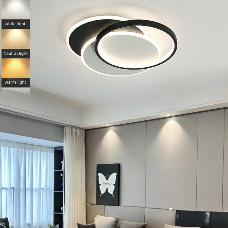 Lampadario a LED con telecomando CHIARA 67W, 3 Cerchi, Luce Fredda/Calda/Neutra, Dimmerabile, Nero Lampadari a LED con telecomando Titolo predefinito Alessandro Design