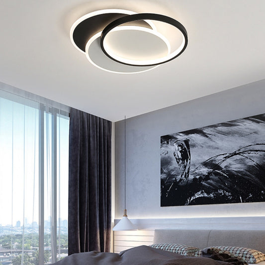 Lampadario a LED con telecomando CHIARA 67W, 3 Cerchi, Luce Fredda/Calda/Neutra, Dimmerabile, Nero Lampadari a LED con telecomando Titolo predefinito Alessandro Design