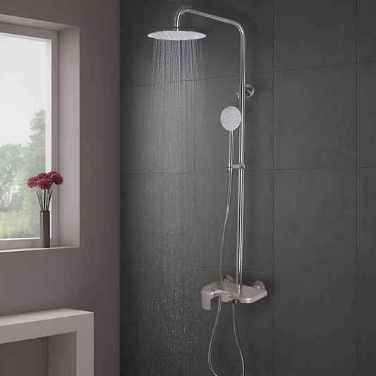 Colonna doccia, acciaio inossidabile SUS304, satinato, N/LY001 Rubinetti e colonne doccia Titolo predefinito Alessandro Design