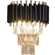 Lampadario di cristallo VERSAILLES Piccolo, 2xE14, Lampade da parete per interni nere Titolo predefinito Alessandro Design