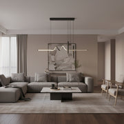 Lampadario LED a sospensione con telecomando DANNA 36W, Luce Fredda/Calda/Neutra, Dimmerabile, Nero, Lampadari LED con Telecomando Titolo predefinito Alessandro Design