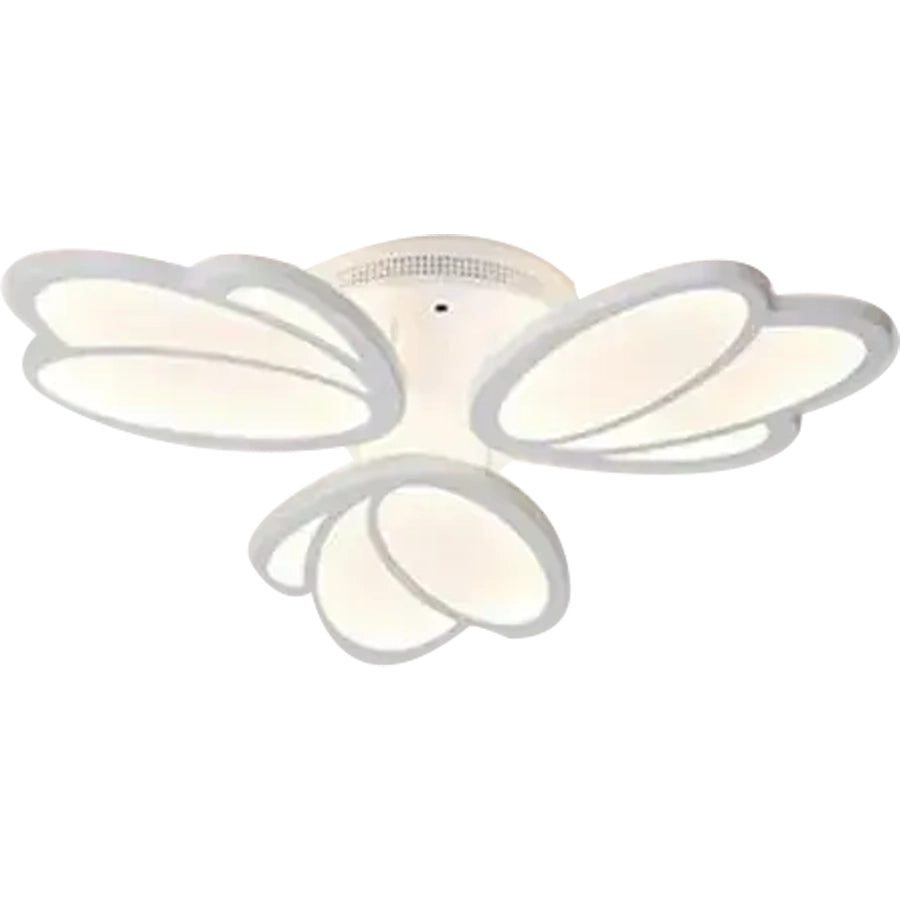 Lampadario a LED con telecomando TULIP 45W, 3 Petali, Luce Fredda/Calda/Neutra, Dimmerabile, Lampadario a LED Bianco con telecomando Titolo predefinito Alessandro Design