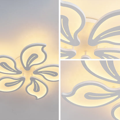 Lampadario a LED con telecomando JASMINE 66W, 5 Petali, Luce Fredda/Calda/Neutra, Dimmerabile, Lampadario a LED con telecomando Bianco Titolo predefinito Alessandro Design