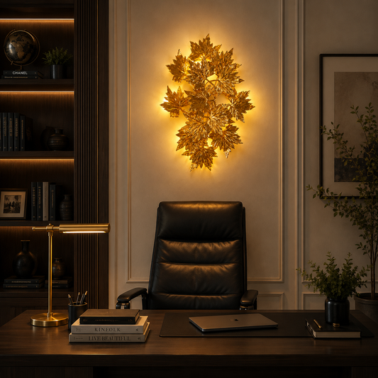 Lampada da parete decorativa Margheritar 45 cm 3XG9 Oro