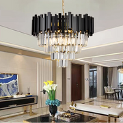 Lampadario in Cristallo BLOIS Eleganza 8xE14, Diametro 50cm, Nero, Altezza Regolabile Lampadari in Cristallo Titolo predefinito Alessandro Design