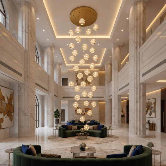Lampadario LED a Sospensione in Cristallo, Giustiniano, Diametro 60cm, Altezza Regolabile, Oro, Metallo e Cristallo