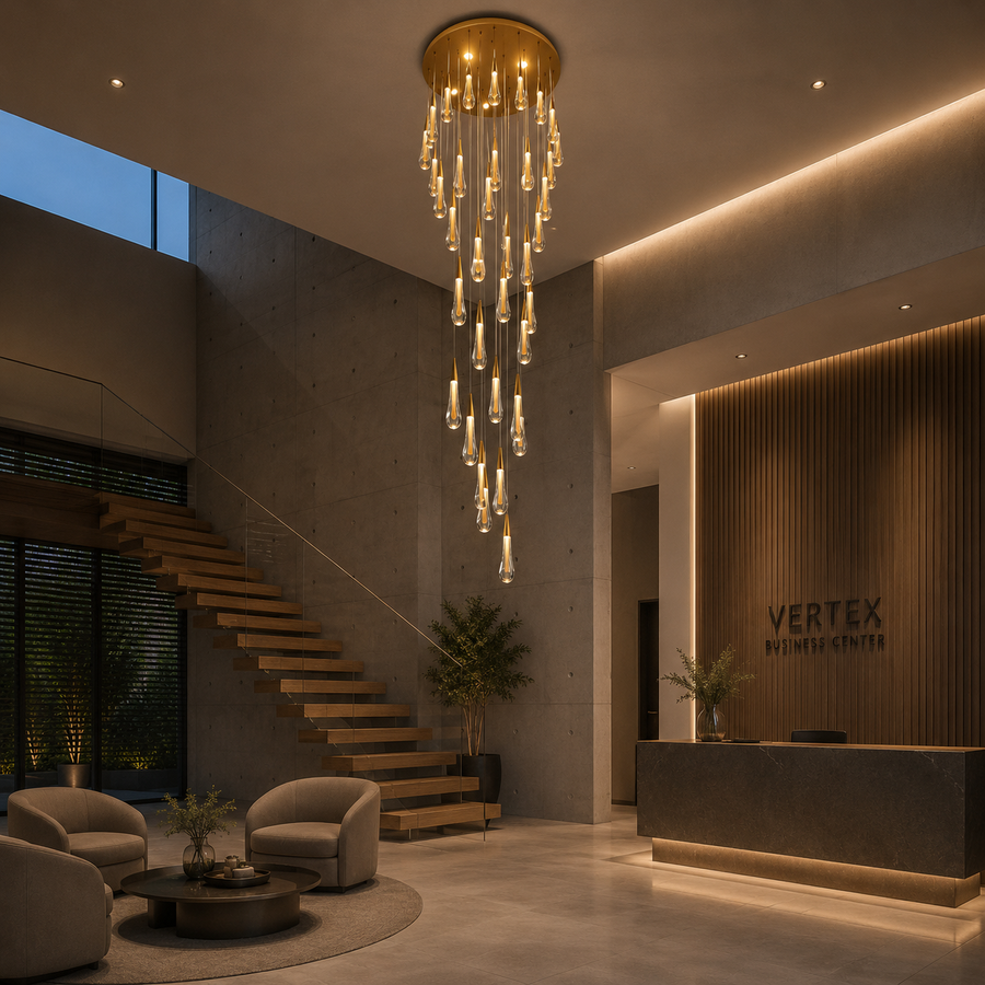 Lampadario LED a Sospensione in Cristallo, 39W, Giustiniano, Diametro 60cm, Altezza Regolabile, Oro, Metallo e Cristallo