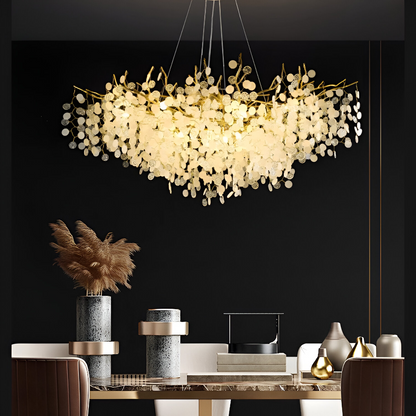 Lampadario di cristallo WALTZ Serenade, 9xG9, oro, 80 cm, altezza regolabile Lampadari di cristallo Titolo predefinito Alessandro Design