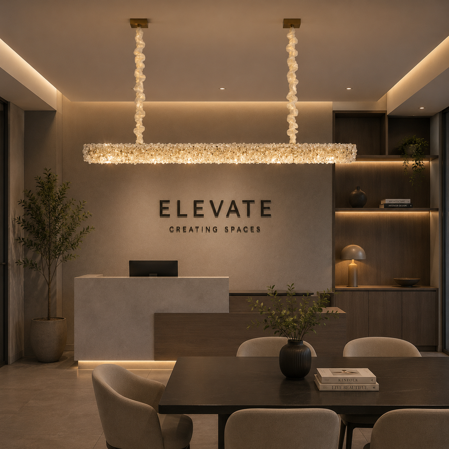 Lampadario di cristallo, PRAGA Imperio, 35W, 96cm, luce fredda/calda/neutra, oro, altezza regolabile