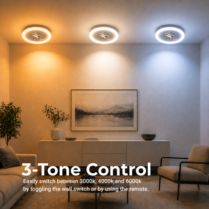 Lampadario LED ROCKET 49W, Diametro 49cm, Luce Fredda/Calda/Neutra, Bianco Blu