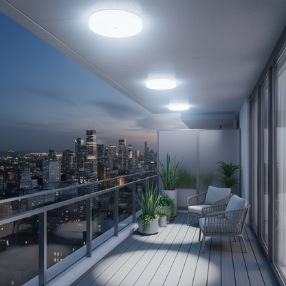 Plafoniera LED PL200/17R 24W Luce Fredda 6000k Bianca