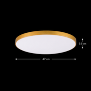 Plafoniera LED SOLIS, D47cm, 70W, Lumina Rece 6000K, Auriu