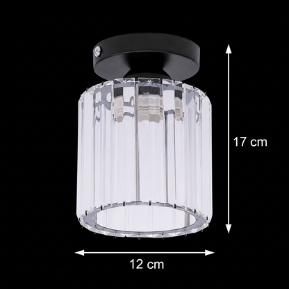 Lampadario classico, georgiano, 1x E27, paralume in vetro, nero, metallo e vetro Lampadari classici Titolo predefinito Alessandro Design