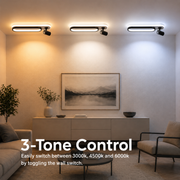 Lustra LED cu Proiector Reglabil FISSO Camilla 49W, lumina 3000/4000/6000k, Negru Lustre LED Default Title Alessandro Design