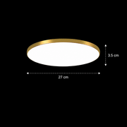 Plafoniera LED SOLIS 27cm 20W Luce Fredda Oro Plafoniere LED Titolo predefinito Alessandro Design