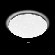 Plafoniera LED Hexagon 23 cm, 22W, 3000K / 4000K / 6000K, Plafoniere LED bianche, in metallo e acrilico Titolo predefinito Alessandro Design
