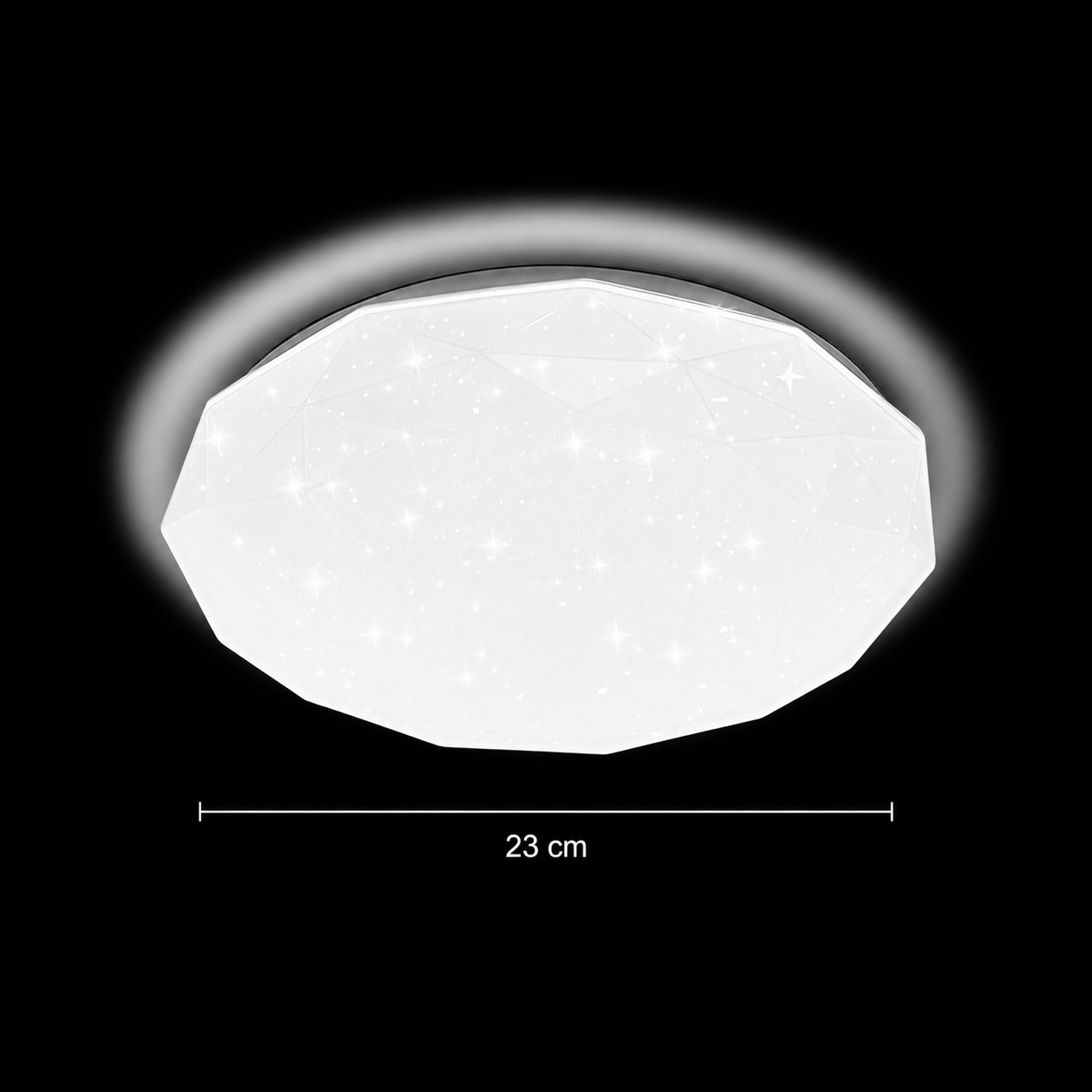 Plafoniera LED Hexagon 23 cm, 22W, 3000K / 4000K / 6000K, Plafoniere LED bianche, in metallo e acrilico Titolo predefinito Alessandro Design