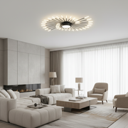 Lustra LED KALESA Grande, Lumina Neutra 4000K, 28W, Alb, Metal si Acril