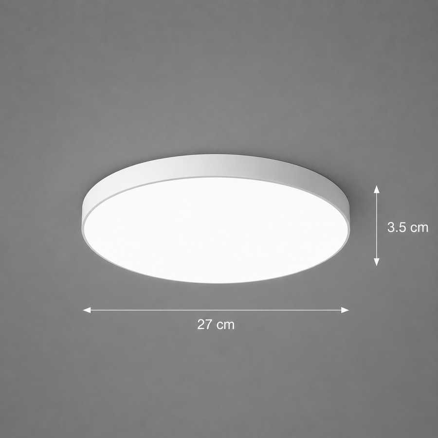 Plafoniera LED SOLIS 27cm 20W Luce Fredda, Bianca