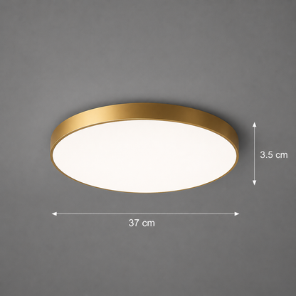 Plafoniera LED SOLIS 37cm 33W Luce Fredda Oro
