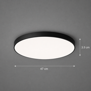 Plafoniera LED SOLIS 47cm 70W Luce Fredda Nera